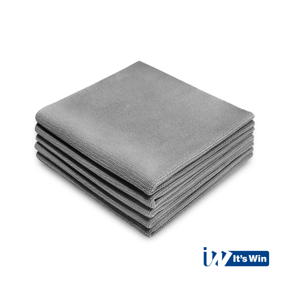 It's Win WINC-206 leštící ručník, 40cm x 40cm, šedý, sada 5ks