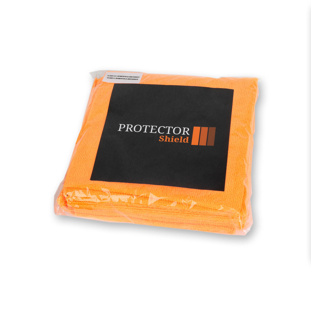 PR N01-O mikrovláknová utěrka, 40x40 300 gsm bez lemu, oranžová - 5 ks