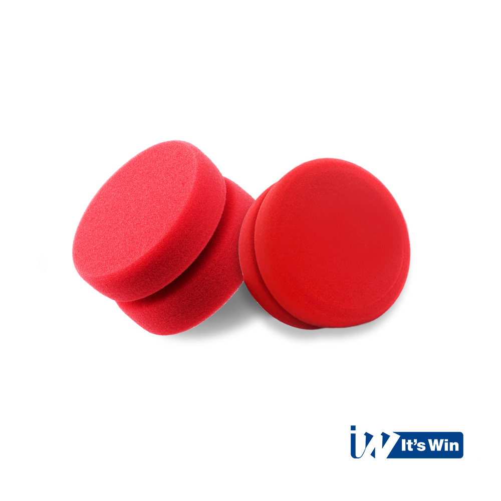 It's Win WINC-143 kulatý pěnový aplikátor, 10x5 cm, červený