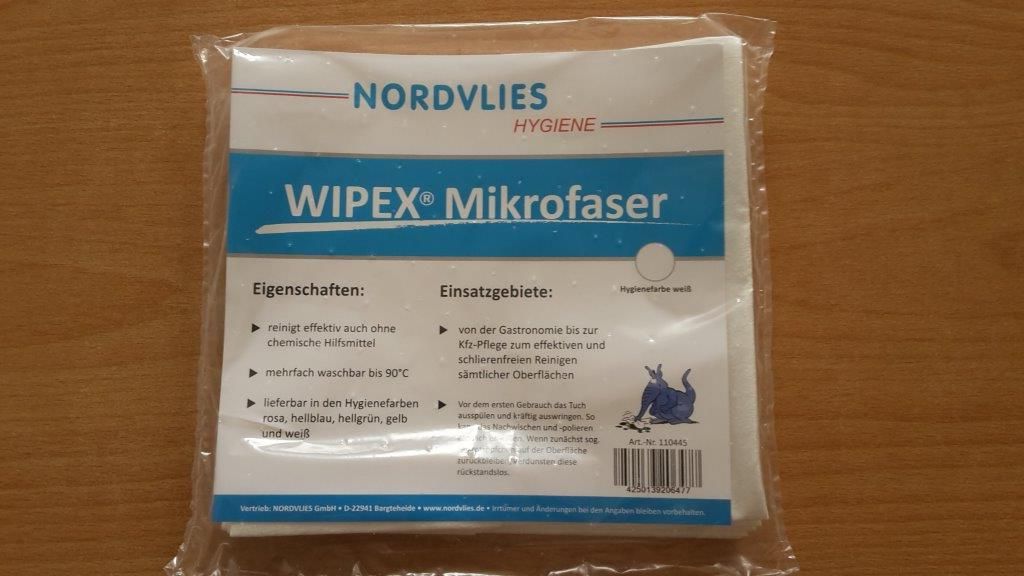 Mikrofázové utěrky bílé Nordvlies 110445 - 5 ks v balení, 40x38 cm