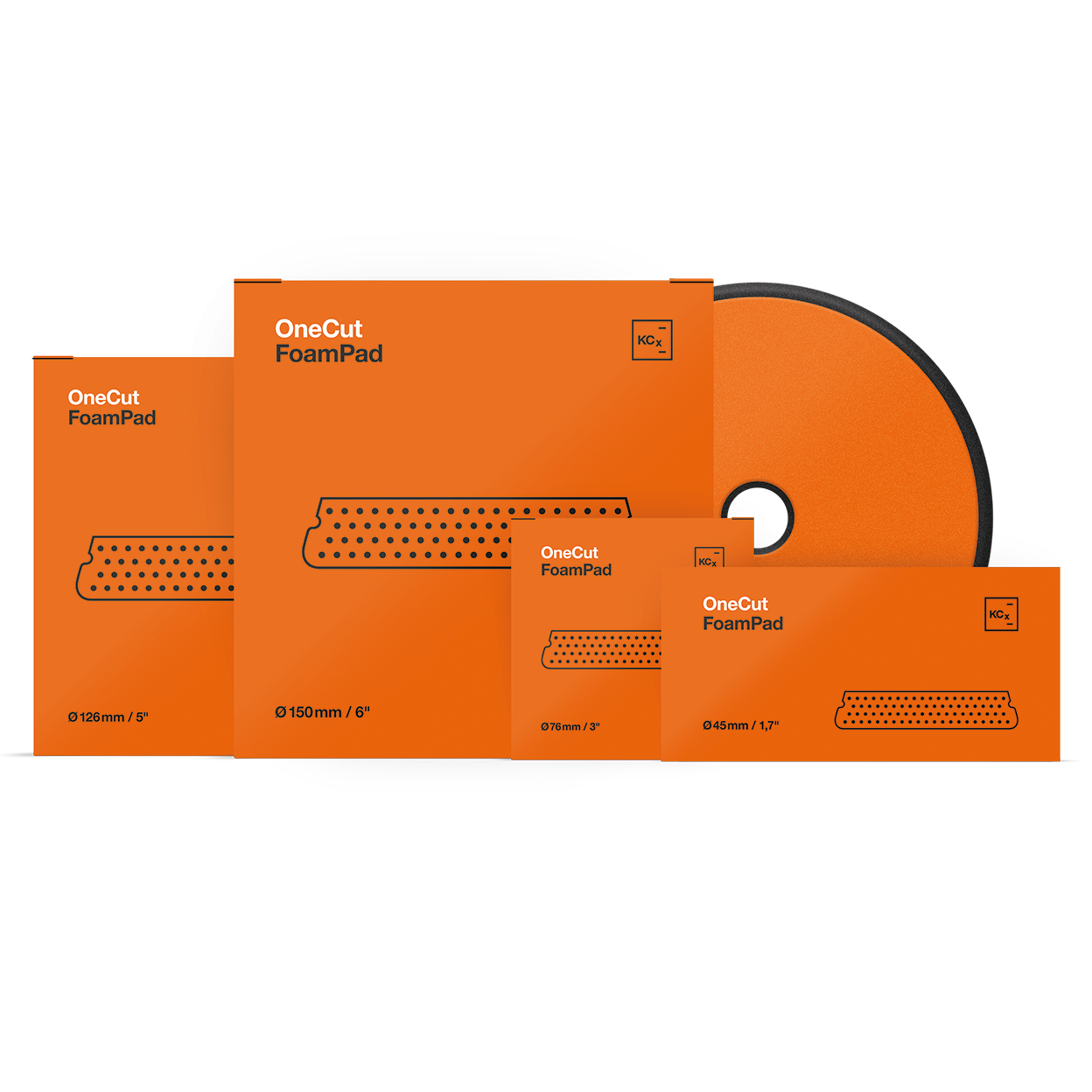 Koch Chemie Leštící kotouč One Cut pěnový oranžový Koch 150x25 mm 9998324