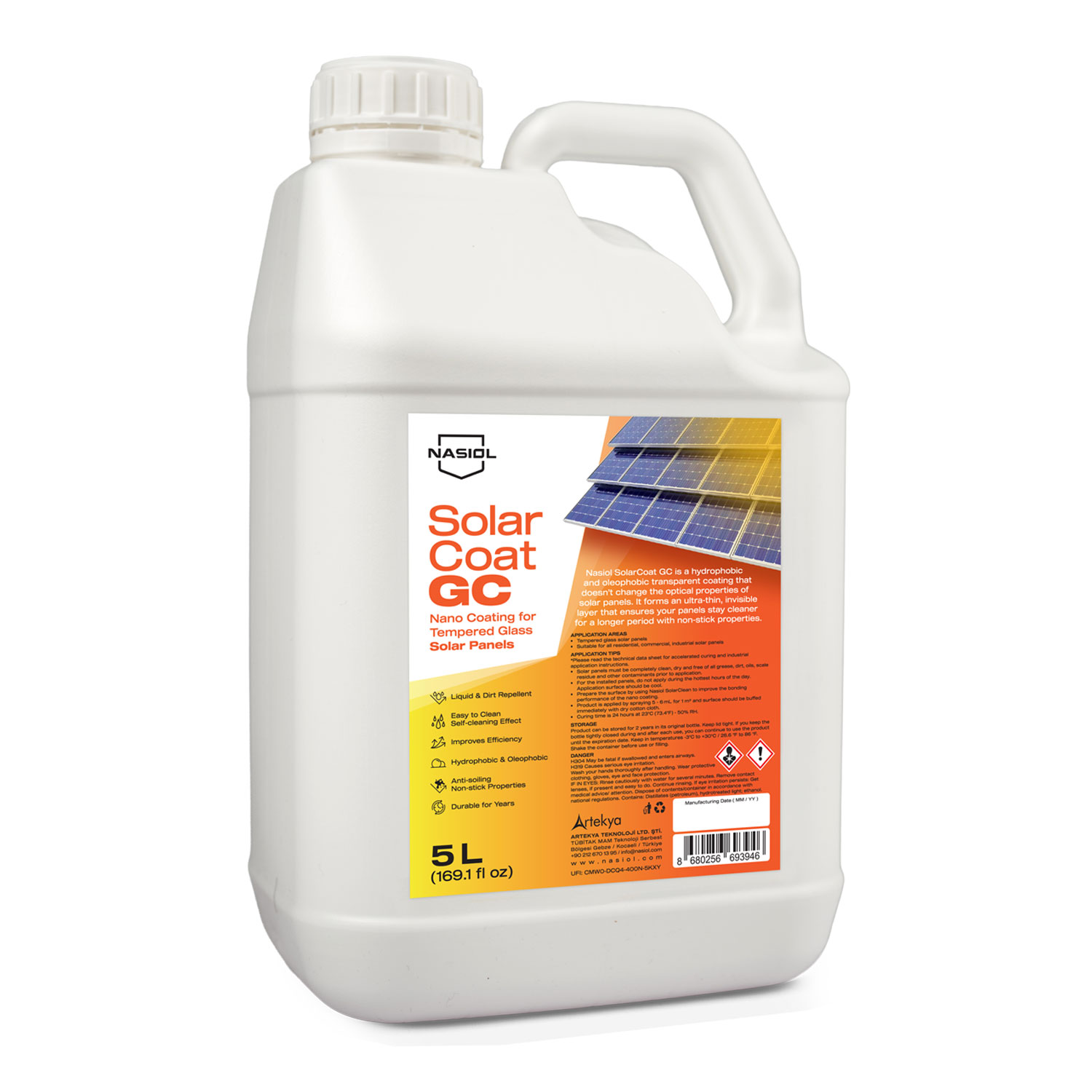 NASIOL SolarCoat GC 5L nanokeramická ochrana pro solární panely