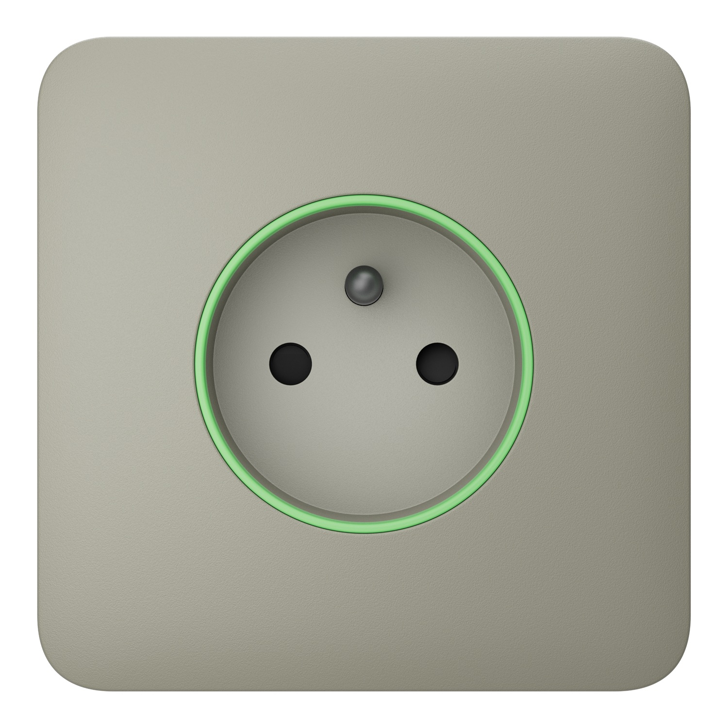 Ajax SoloCover (smart) type E Olive kryt zásuvky