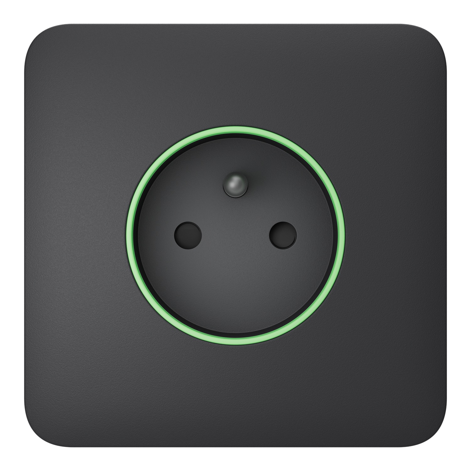 Ajax SoloCover (smart) type E Graphite kryt zásuvky