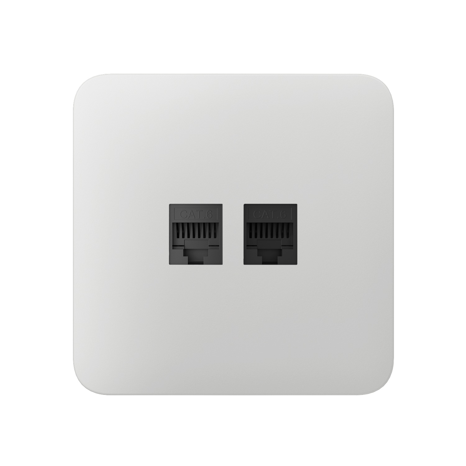 Ajax SoloCover (LAN) White kryt zásuvky