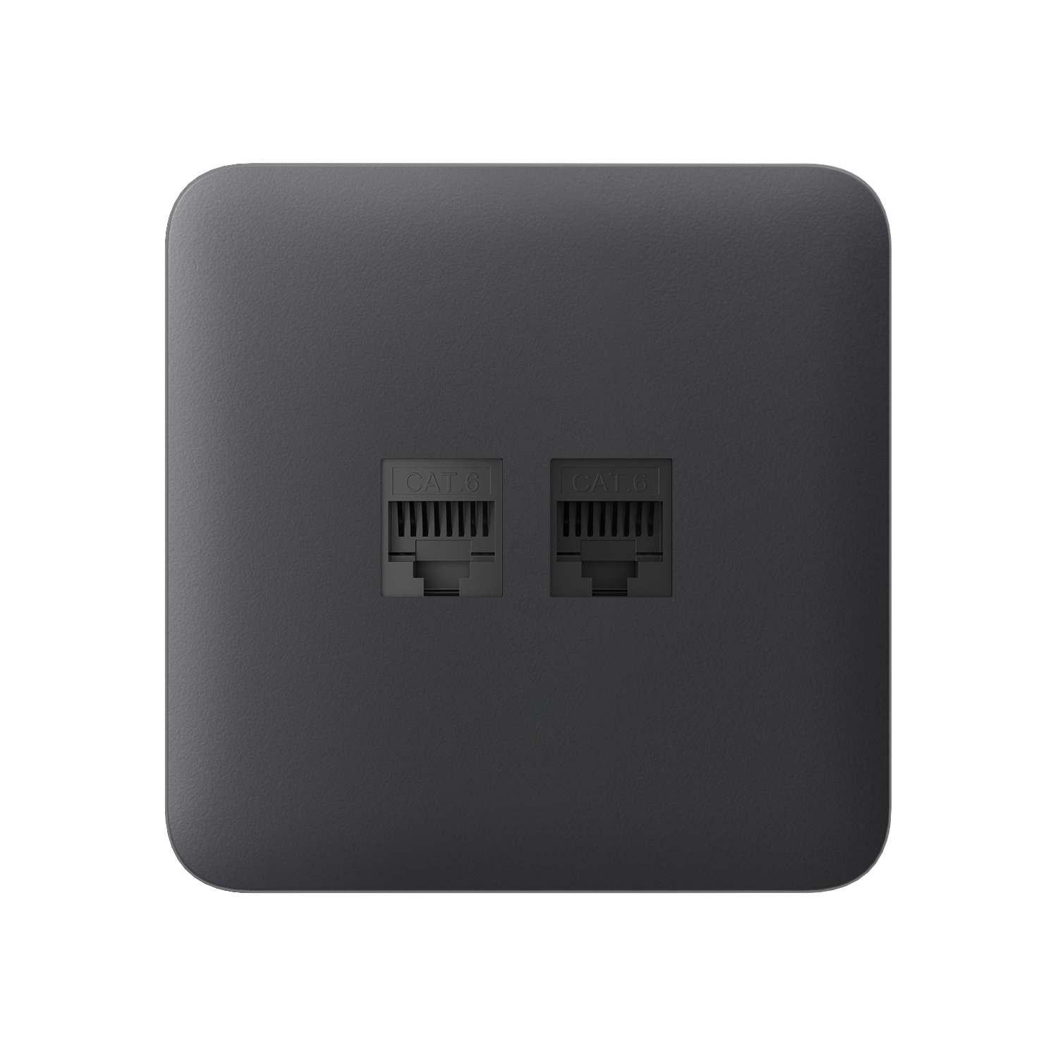 Ajax SoloCover (LAN) Graphite kryt zásuvky