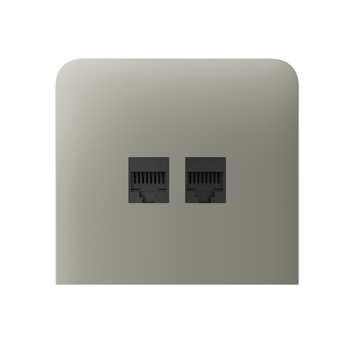 Ajax SideCover (LAN) vertical Olive krytka vestavěné zásuvky