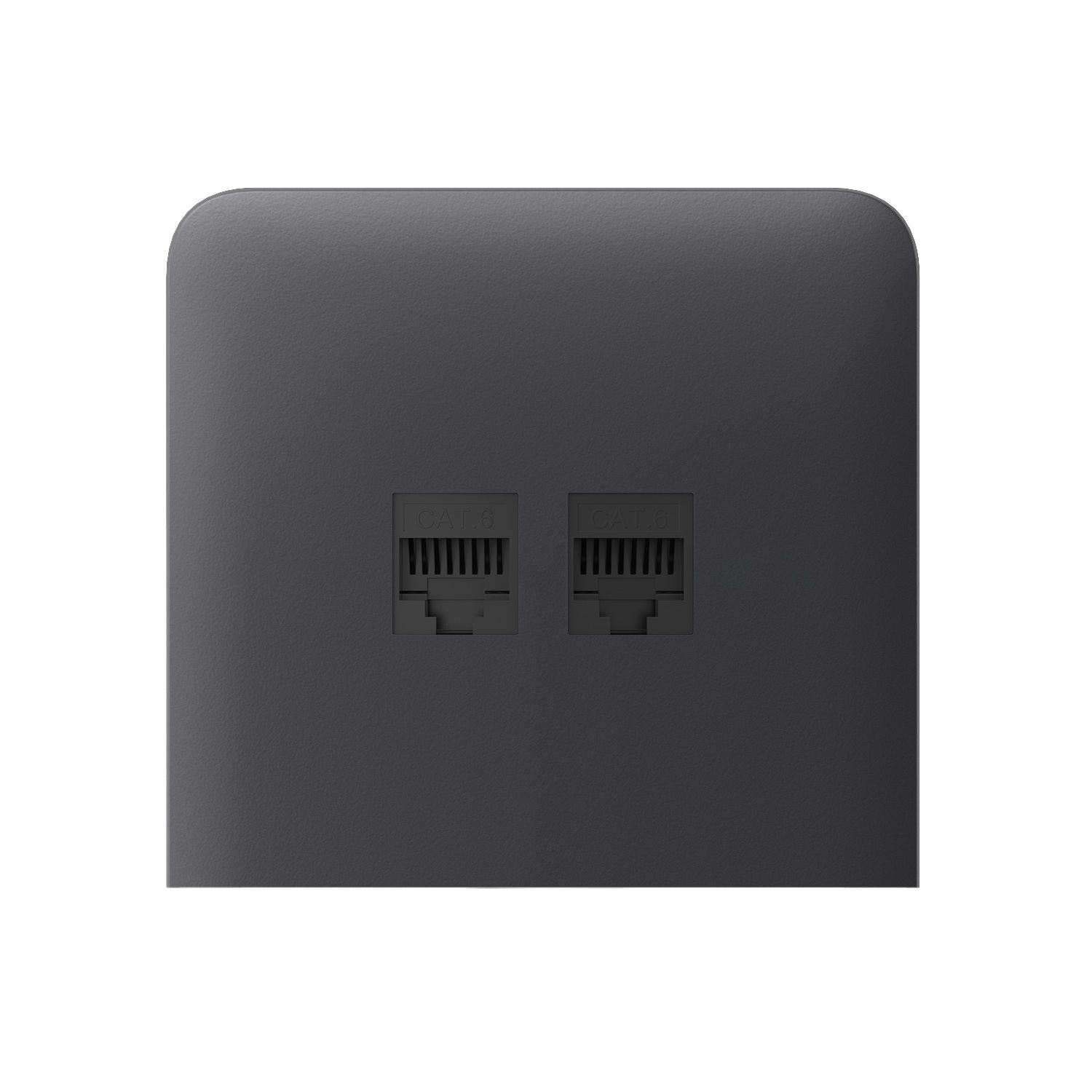 Ajax SideCover (LAN) vertical Graphite krytka vestavěné zásuvky