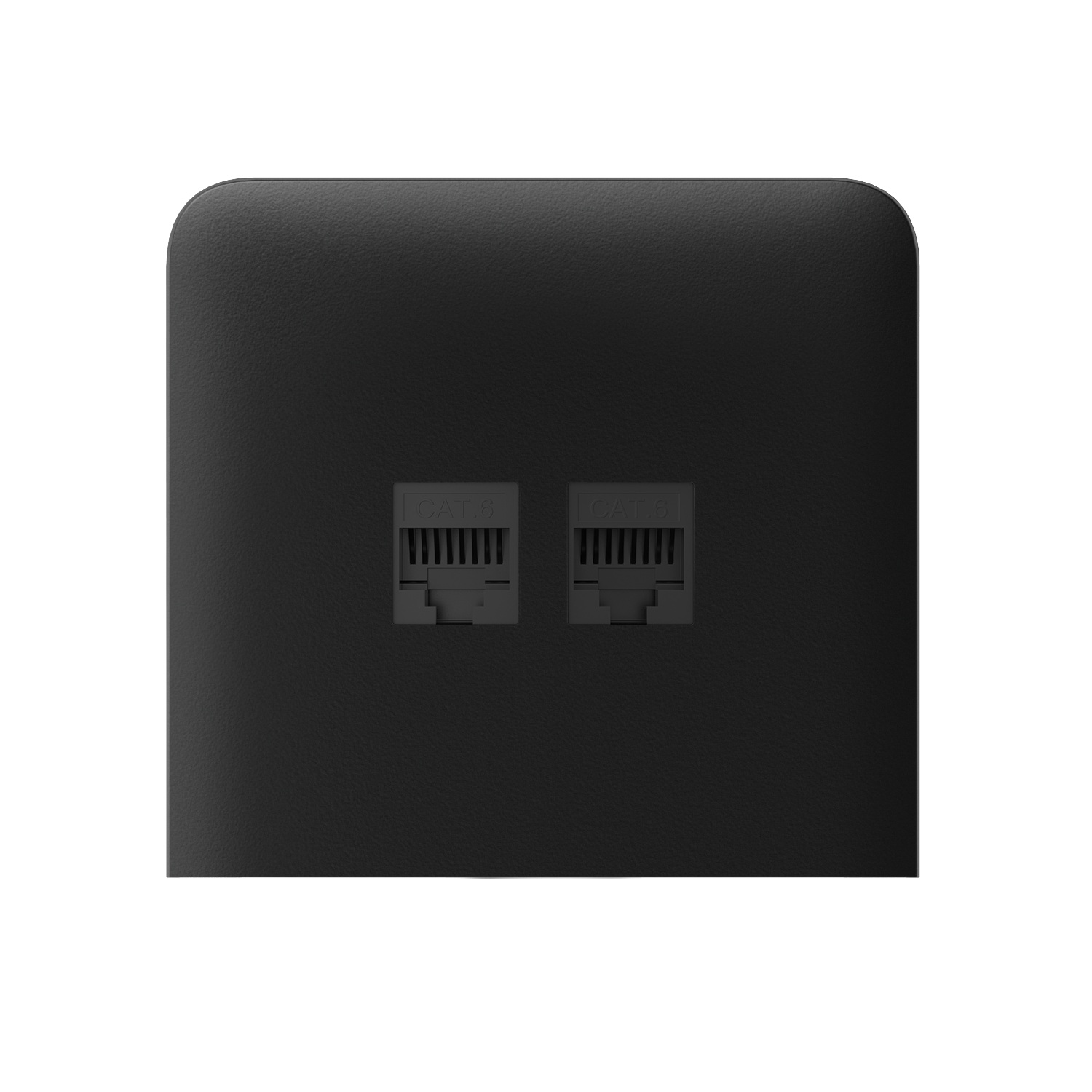 Ajax SideCover (LAN) vertical Black krytka vestavěné zásuvky