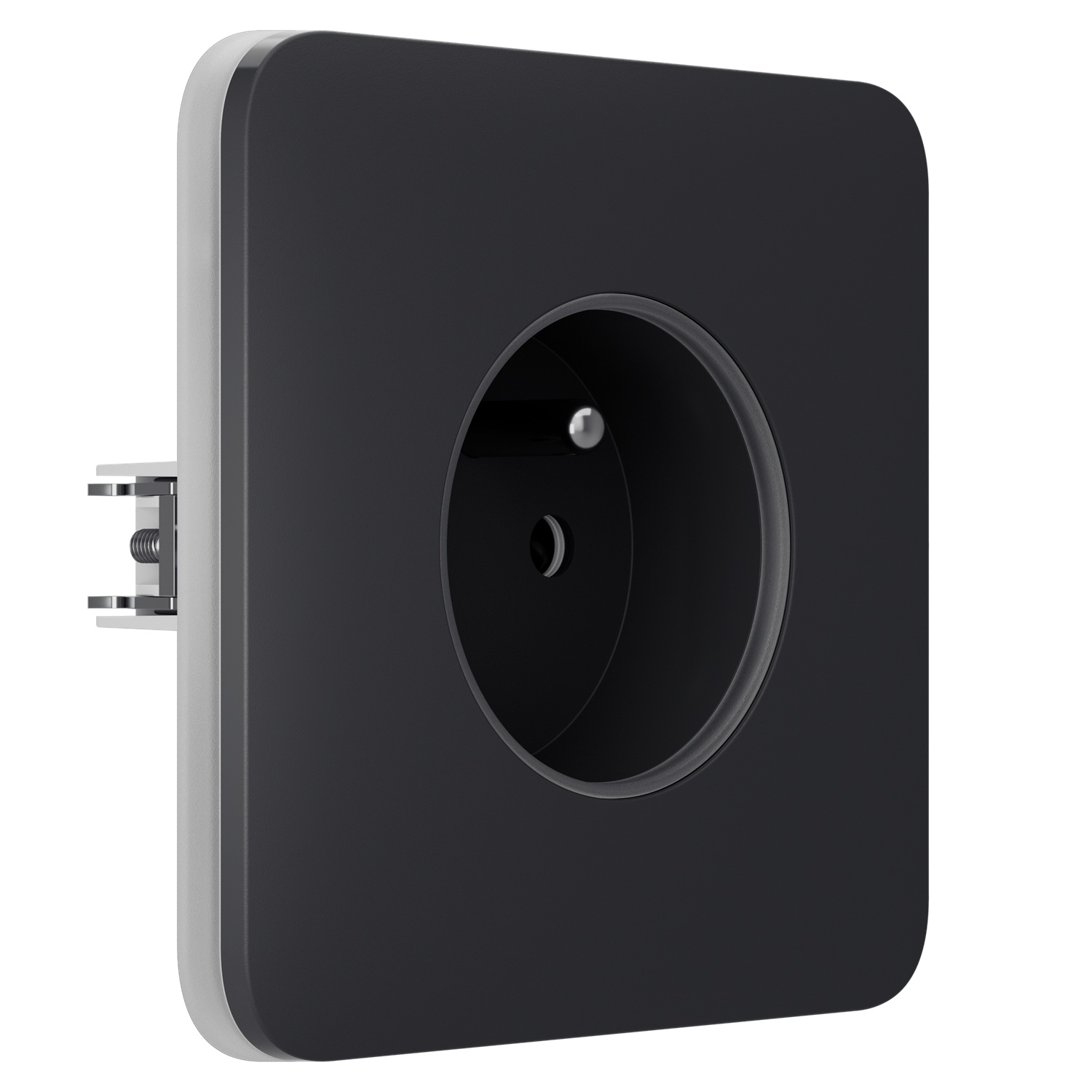 Ajax SoloCover (basic) type E Graphite vestavná zásuvka